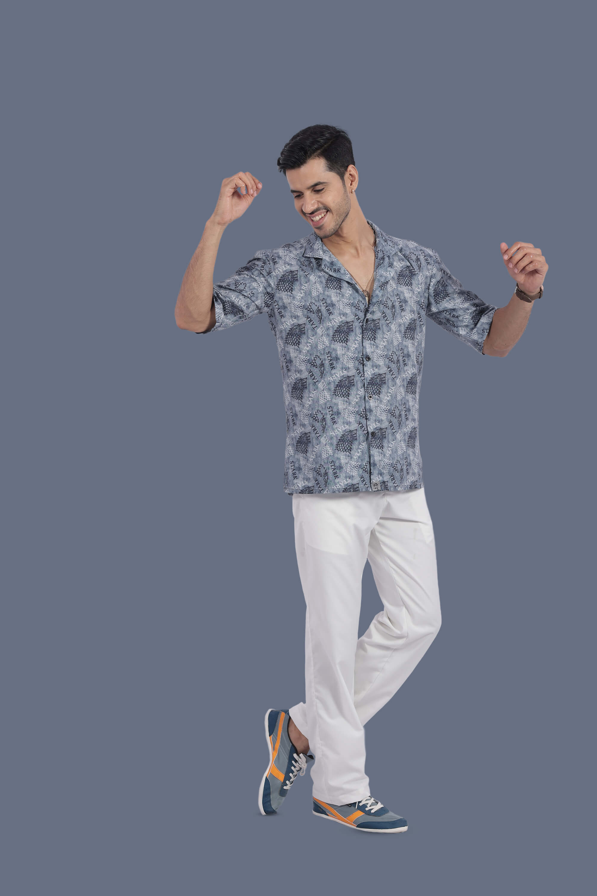 Stark Design Relax Fit Half Sleeves Shirt