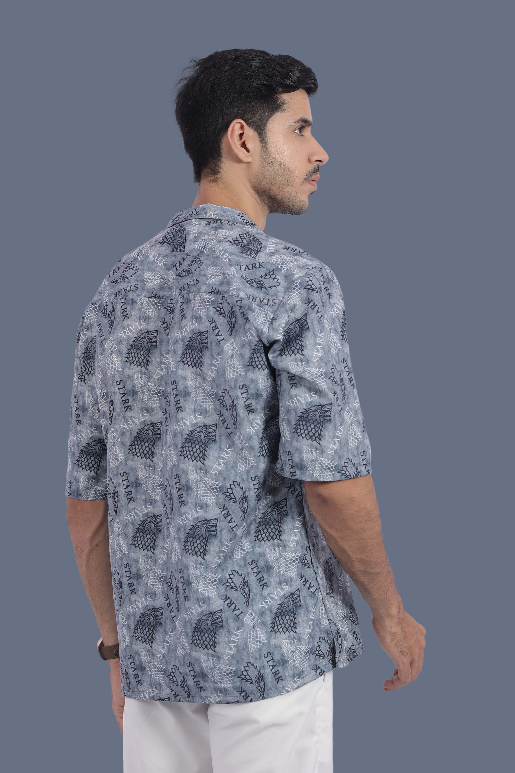 Stark Design Relax Fit Half Sleeves Shirt