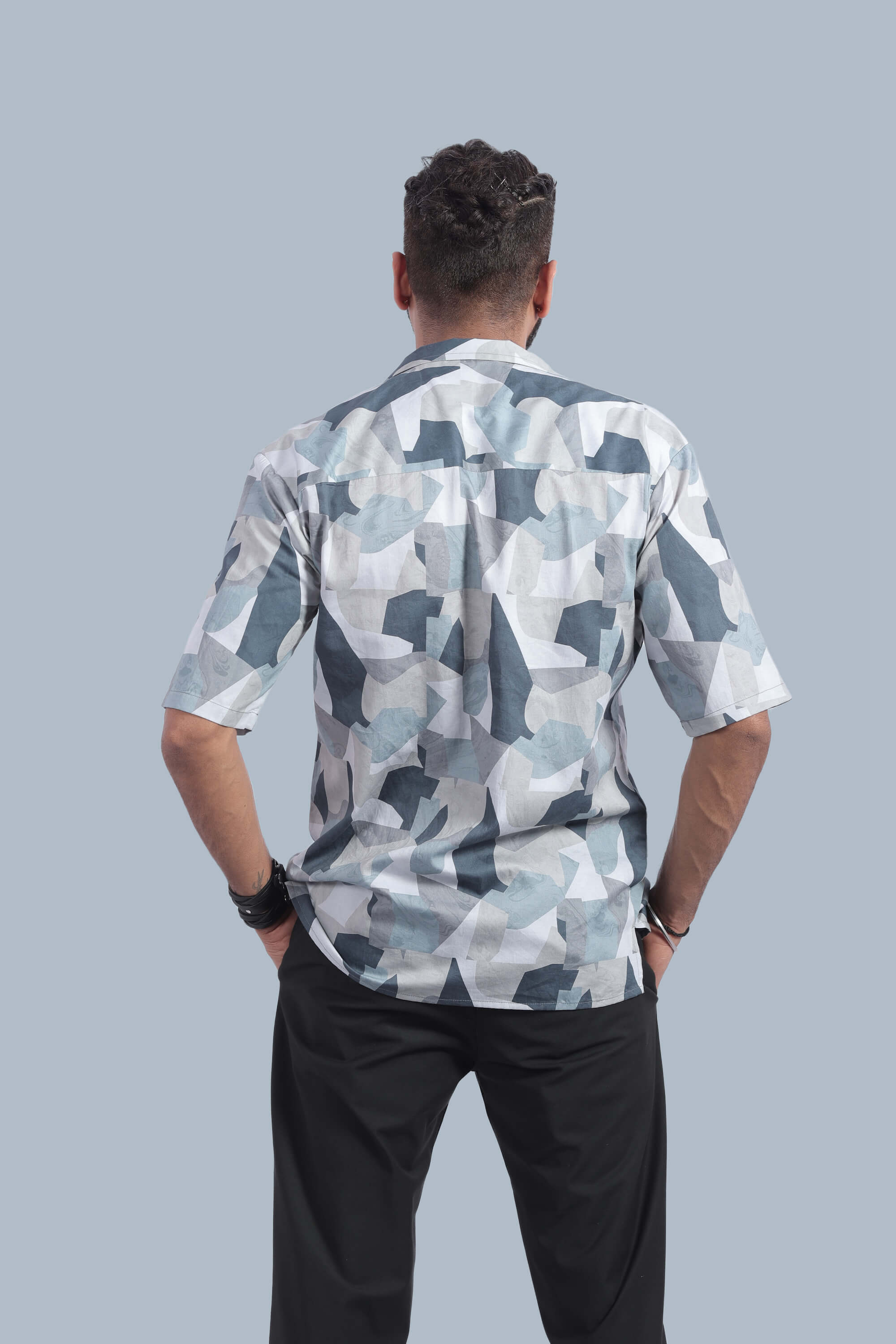 Gen-Z Camouflage Relax Fit Half Sleeve Shirt