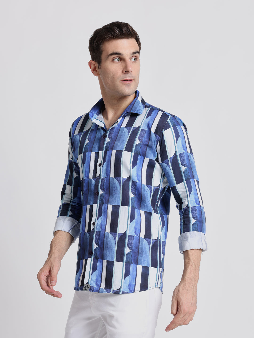 Royal Navy Relax Fit Full Sleeves Shirt